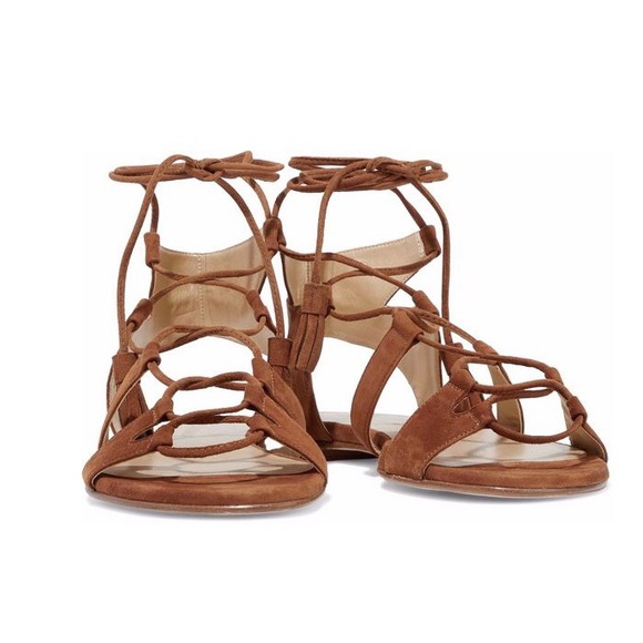 stuart weitzman roman suede flat sandals